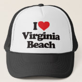 I Love Virginia Beach Trucker Pet (Voorkant)