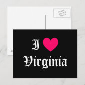 I Love Virginia Briefkaart (Voorkant / Achterkant)