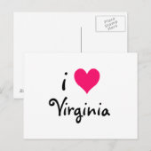 I Love Virginia Briefkaart (Voorkant / Achterkant)