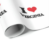 I Love Virginia Cadeaupapier (Rol Hoek)