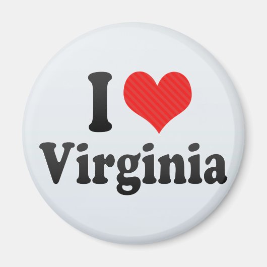 I Love Virginia Magneet (Voorkant)