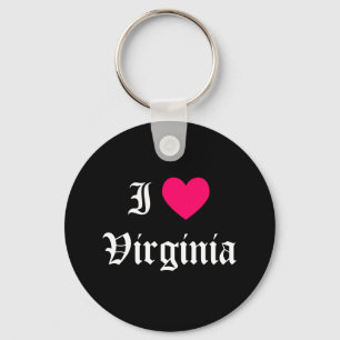 I Love Virginia Sleutelhanger