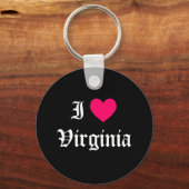 I Love Virginia Sleutelhanger (Voorkant)