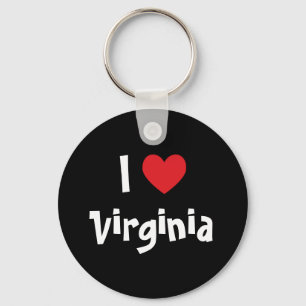 I Love Virginia Sleutelhanger
