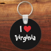 I Love Virginia Sleutelhanger (Voorkant)