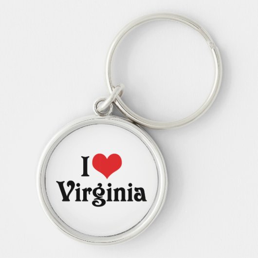 I Love Virginia Sleutelhanger (Voorkant)