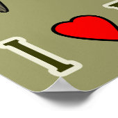 I Love Vist: Largemouth Bass Poster (Hoek)