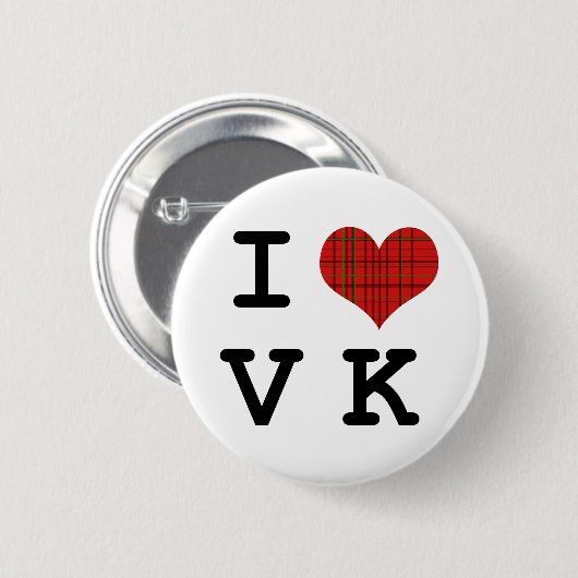 I Love Visual Kei Button (Voorkant /achterkant)