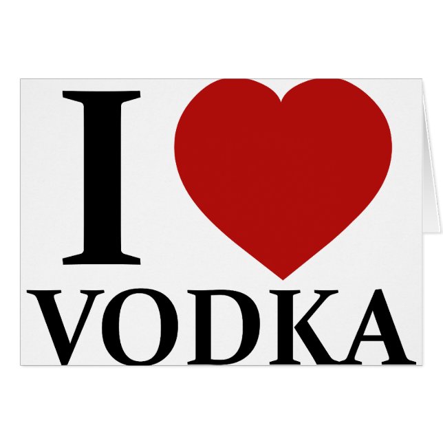 I Love Vodka (Voorkant Horizontaal)