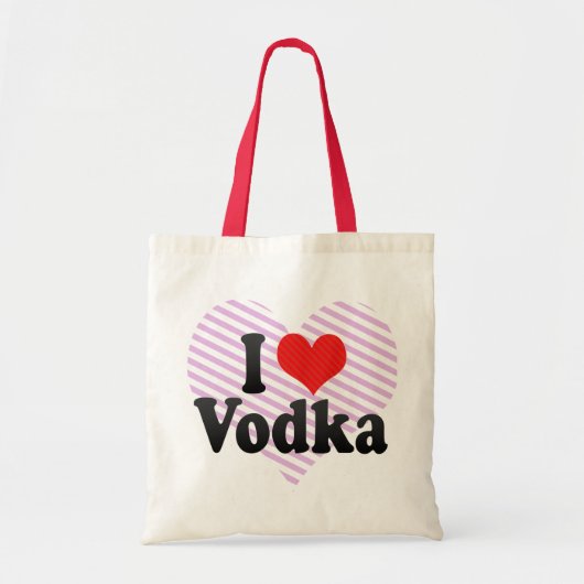I Love Vodka Tote Bag (Voorkant)