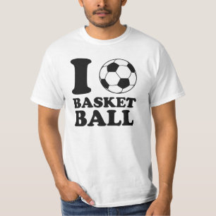 I Love Voetbal Basketball T-shirt