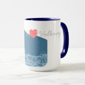 I Love Volkovysk Belarus Architecture Cathedral Mok (Voorkant rechts)