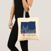 I Love Volkovysk Belarus Architecture Cathedral Tote Bag (Voorkant (product))