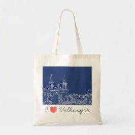 I Love Volkovysk Belarus Architecture Cathedral Tote Bag