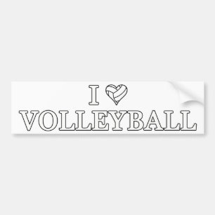 I Love Volleyball Bumpersticker
