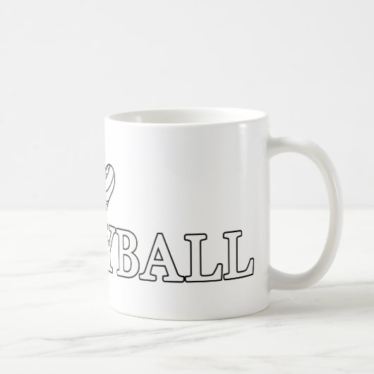 I Love Volleyball Koffiemok (Rechts)
