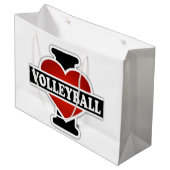 I Love Volleyball Large Cadeautasje (Voorkant Gekanteld)