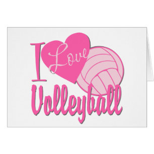 I Love Volleyball Pink