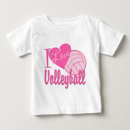 I Love Volleyball Pink (Voorkant)
