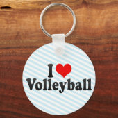 I Love Volleyball Sleutelhanger (Voorkant)