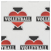 I Love Volleyball Stof (Close Up)