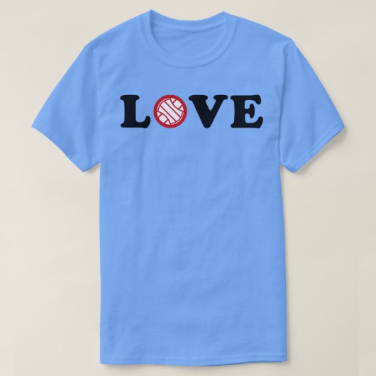 I Love Volleyball T-shirt (Design voorkant)