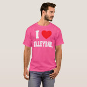 I Love Volleyball T-shirt (Voorkant volledig)