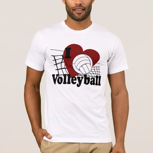 I Love Volleyball T-shirt (Voorkant)