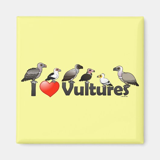 I Love Vultures (Africa) Magneet (Voorkant)