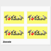 I Love Vultures (Africa) Rechthoekige Sticker (Vel)