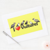 I Love Vultures (Africa) Rechthoekige Sticker (Envelop)