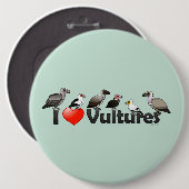 I Love Vultures (Africa) Ronde Button 6,0 Cm (Voorkant /achterkant)