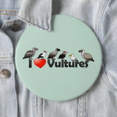 I Love Vultures (Africa) Ronde Button 6,0 Cm (In situ)