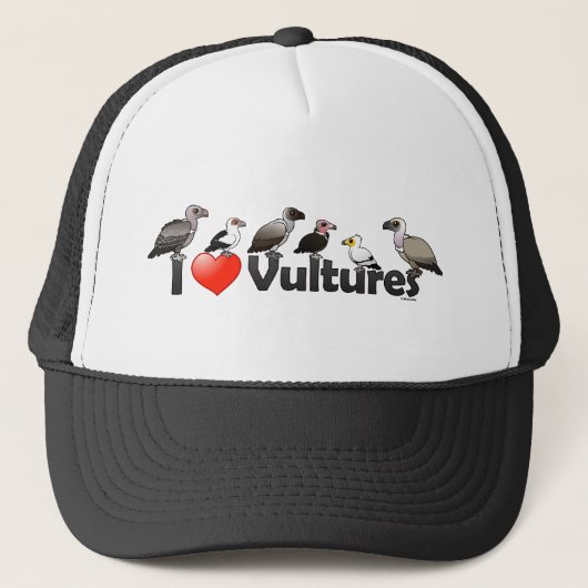 I Love Vultures (Africa) Trucker Pet (Voorkant)
