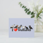 I Love Vultures (Eurasia) Briefkaart (Staand voorkant)