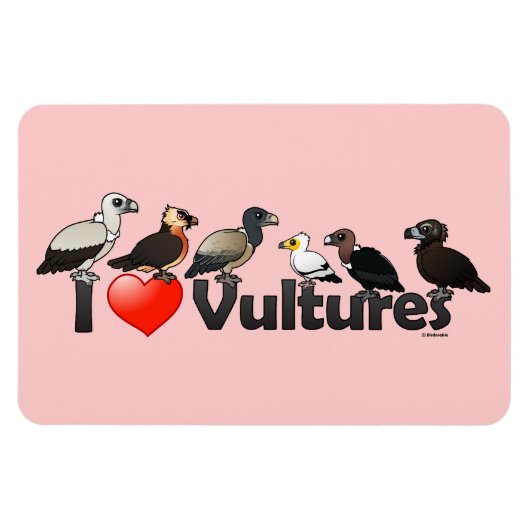I Love Vultures (Eurasia) Magneet (Horizontaal)