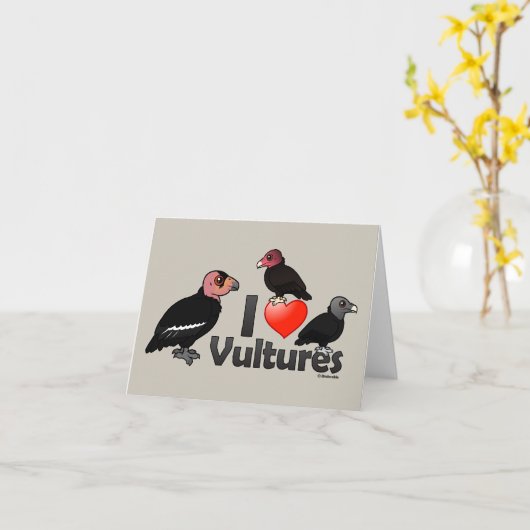I Love Vultures (North America) Kaart (Gele Bloem)