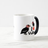 I Love Vultures (North America) Magische Mok (Voorkant rechts)