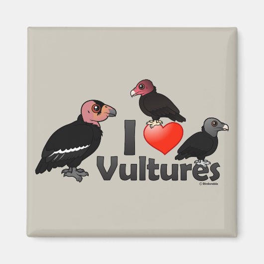 I Love Vultures (North America) Magneet (Voorkant)
