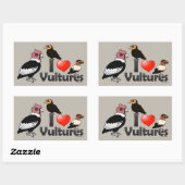 I Love Vultures (South America) Rechthoekige Sticker (Vel)