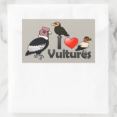I Love Vultures (South America) Rechthoekige Sticker (Tas)