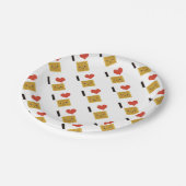 I Love Waffles Papieren Bordje (Gekanteld)