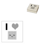 I Love Waffles Rubberstempel (Gestempeld)