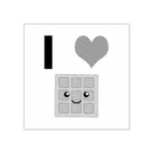 I Love Waffles Rubberstempel (Afrduk)