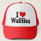 I Love Waffles Trucker Pet (Voorkant)