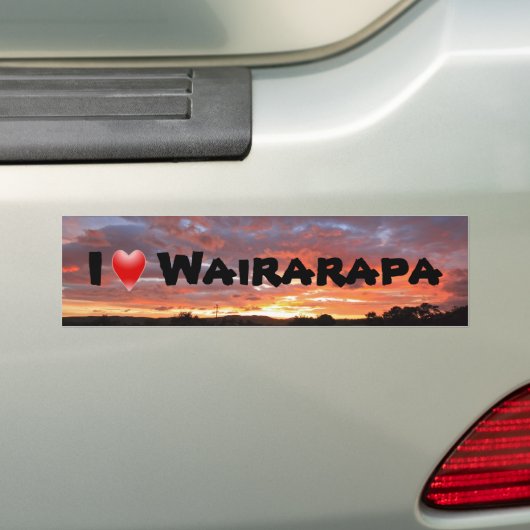 I Love Wairarapa Bumpersticker (Op auto)
