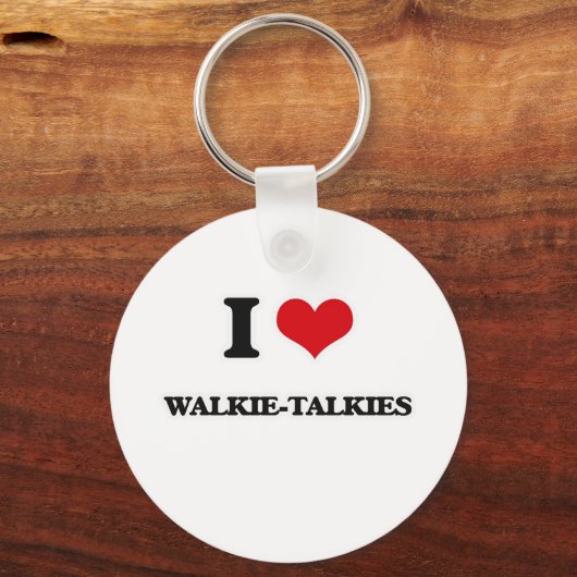 I Love Walkie-Talkies Sleutelhanger (Voorkant)