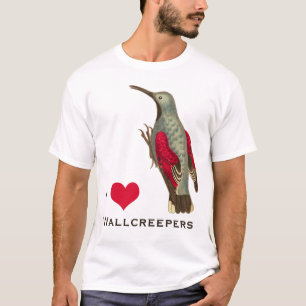 I Love Wallcreepers for Birder of Twitcher T-shirt