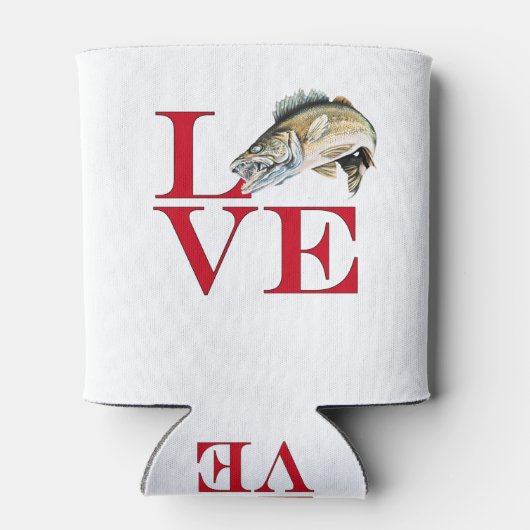 I Love Walleye Blikjeskoeler (Achterkant)