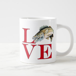 I Love Walleye Grote Koffiekop